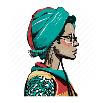 woman, people, person, glasses, tattoo, female, avatar